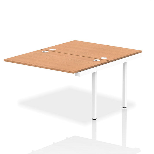 Impulse Bench B2B Ext Kit 1200 White Frame Office Bench Desk Oak Easy2Order : IB00217
