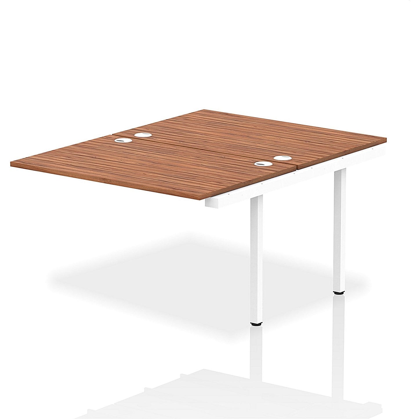 Impulse Bench B2B Ext Kit 1200 White Frame Office Bench Desk Walnut Easy2Order : IB00218