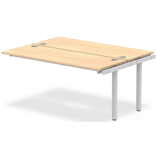 Impulse Bench B2B Ext Kit 1600 Silver Frame Office Bench Desk Maple Easy2Order : IB00234