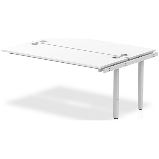 Impulse Bench B2B Ext Kit 1600 Silver Frame Office Bench Desk White Easy2Order : IB00237