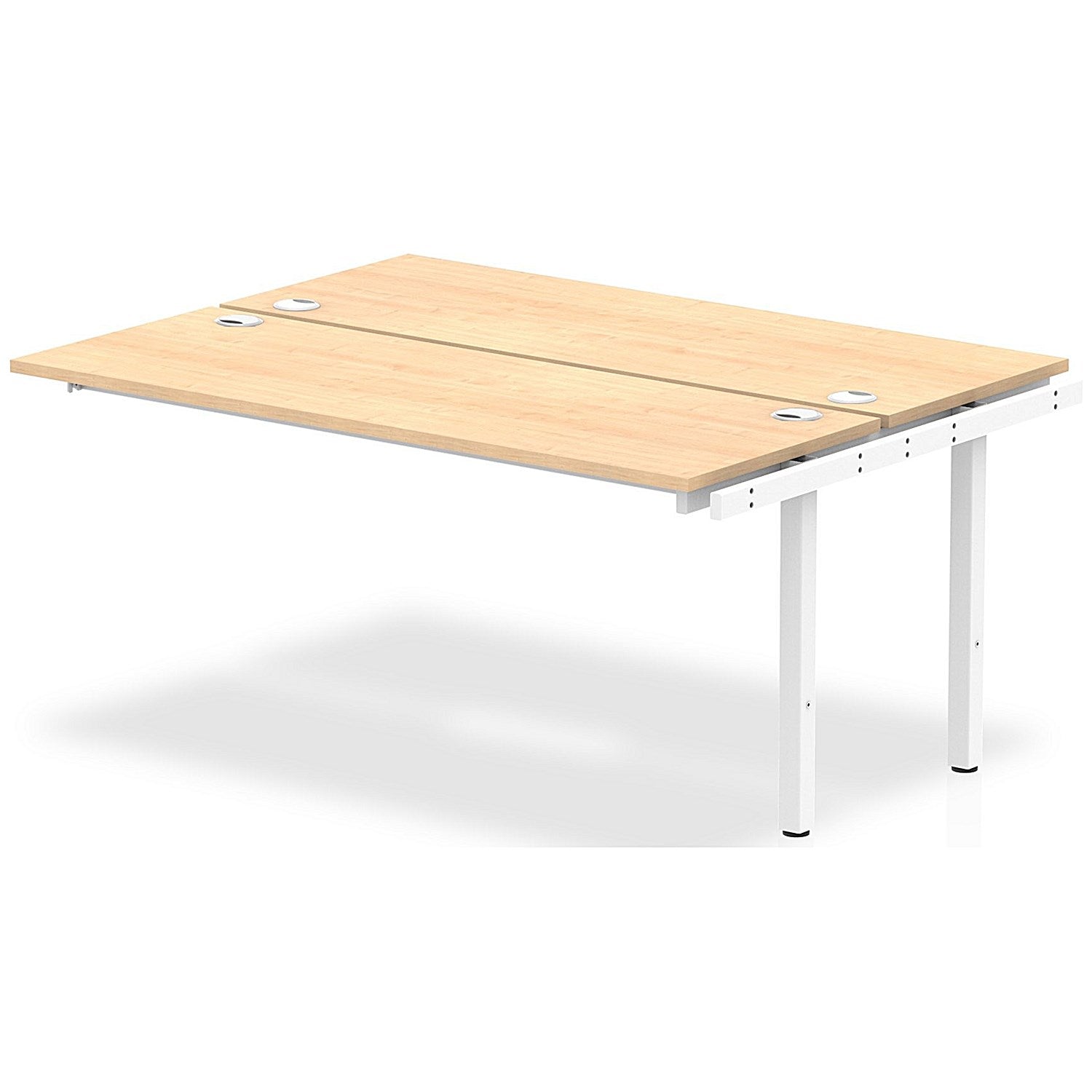 Impulse Bench B2B Ext Kit 1600 White Frame Office Bench Desk Maple Easy2Order : IB00240
