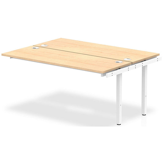 Impulse Bench B2B Ext Kit 1600 White Frame Office Bench Desk Maple Easy2Order : IB00240