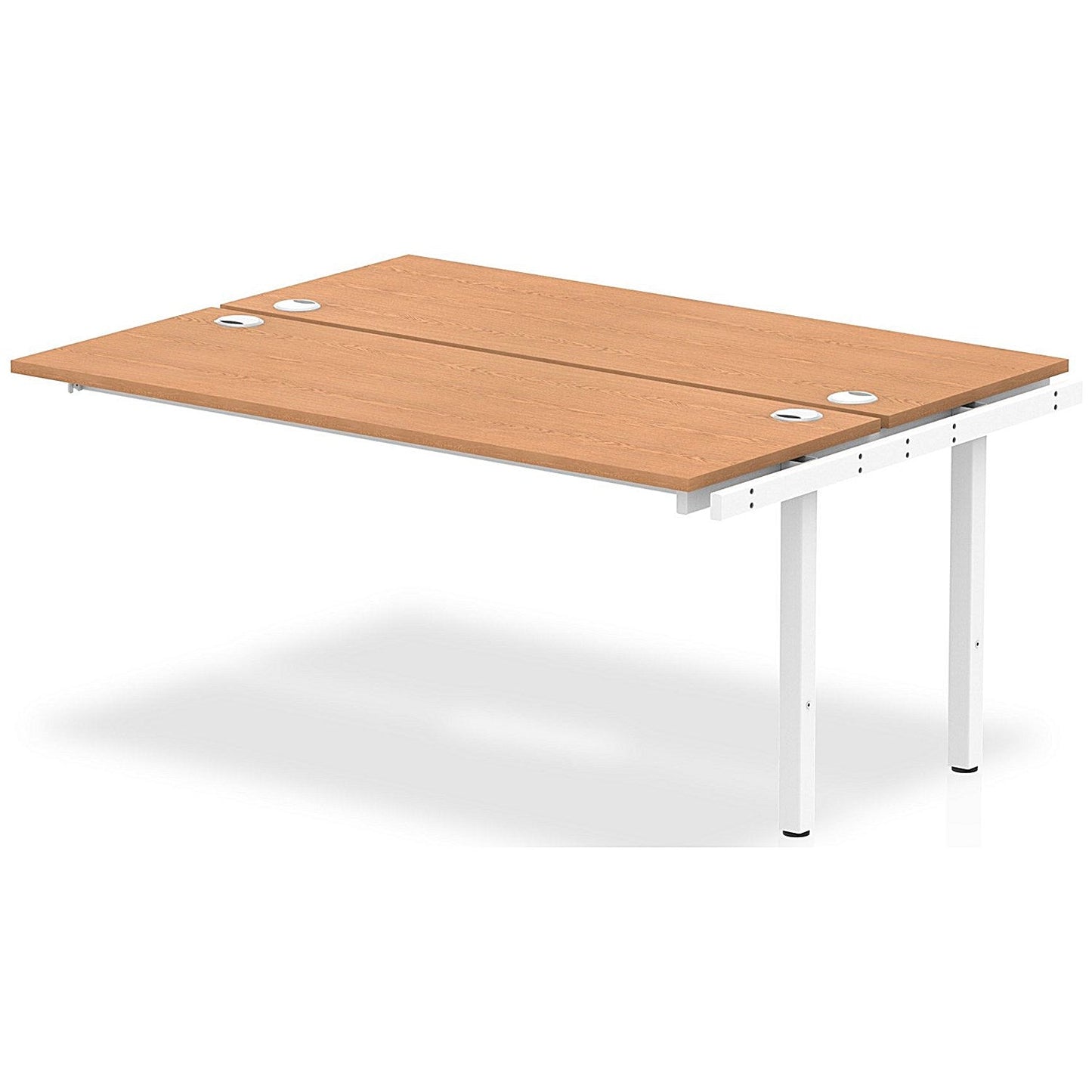 Impulse Bench B2B Ext Kit 1600 White Frame Office Bench Desk Oak Easy2Order : IB00241