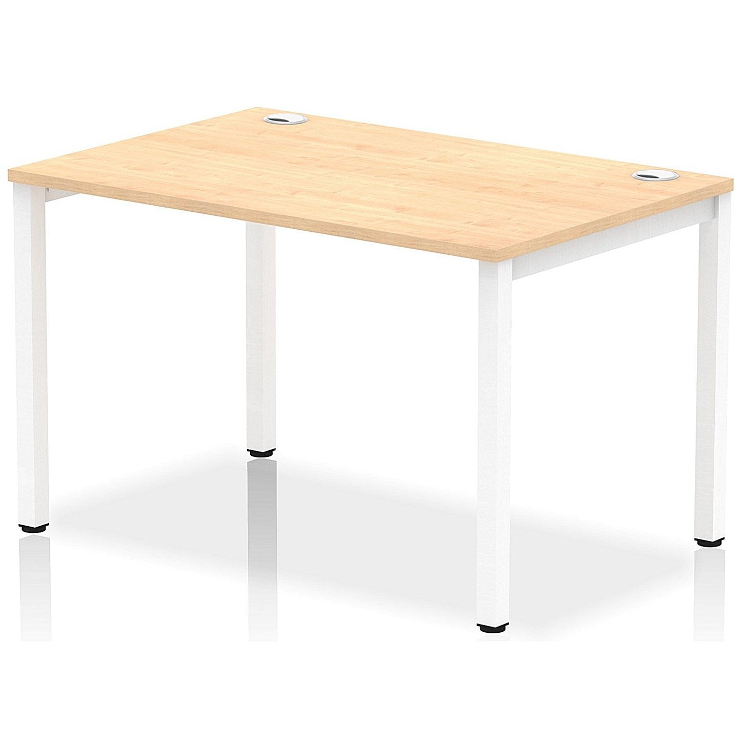 Impulse Bench Single Row 1200 White Frame Office Bench Desk Maple Easy2Order : IB00252