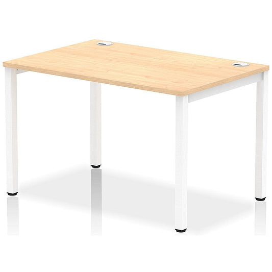 Impulse Bench Single Row 1200 White Frame Office Bench Desk Maple Easy2Order : IB00252