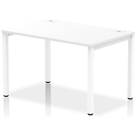 Impulse Bench Single Row 1200 White Frame Office Bench Desk White Easy2Order : IB00255