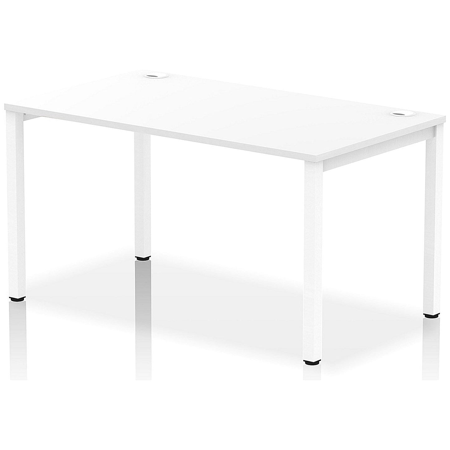 Impulse Bench Single Row 1400 White Frame Office Bench Desk White Easy2Order : IB00267
