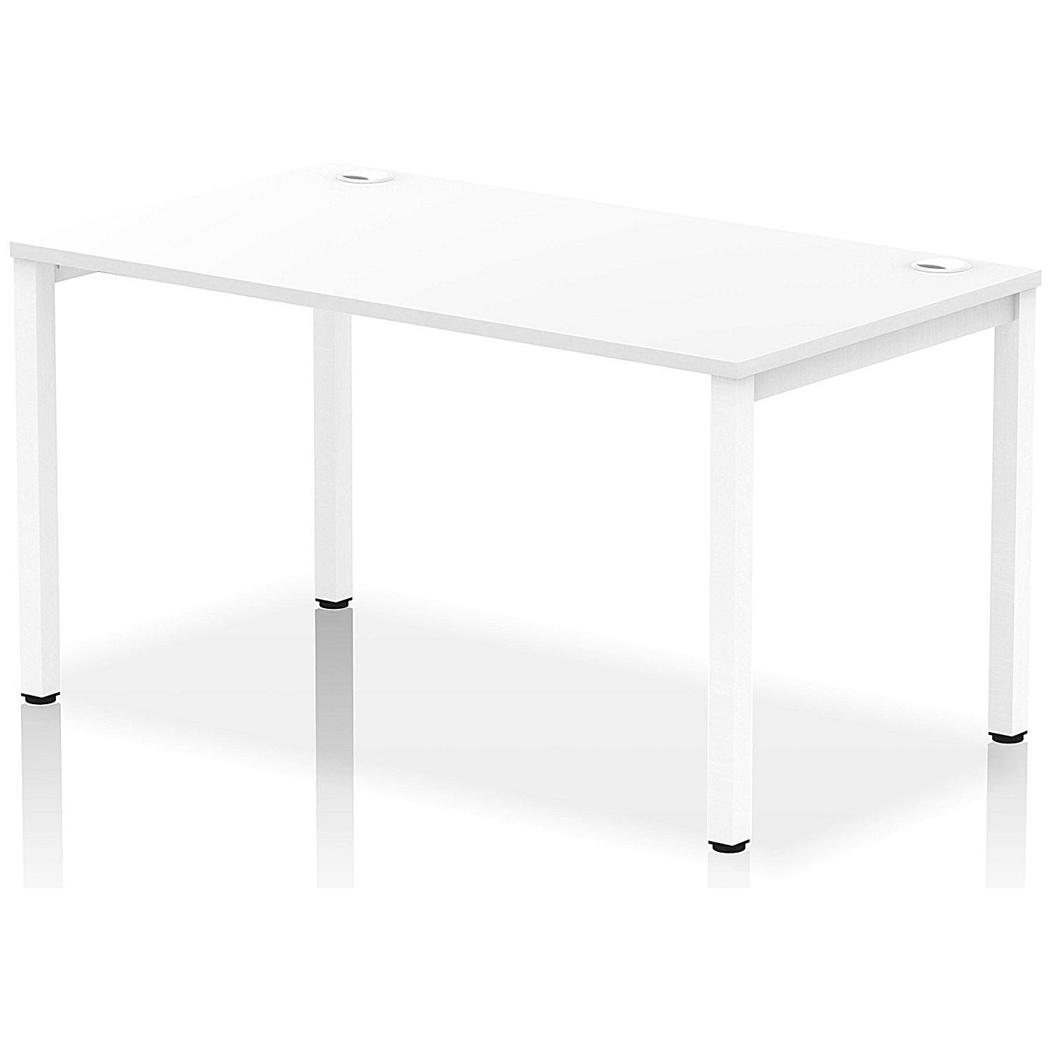 Impulse Bench Single Row 1400 White Frame Office Bench Desk White Easy2Order : IB00267