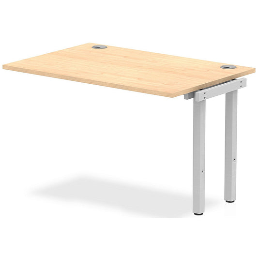 Impulse Bench Single Row Ext Kit 1200 Silver Frame Office Bench Desk Maple Easy2Order : IB00354