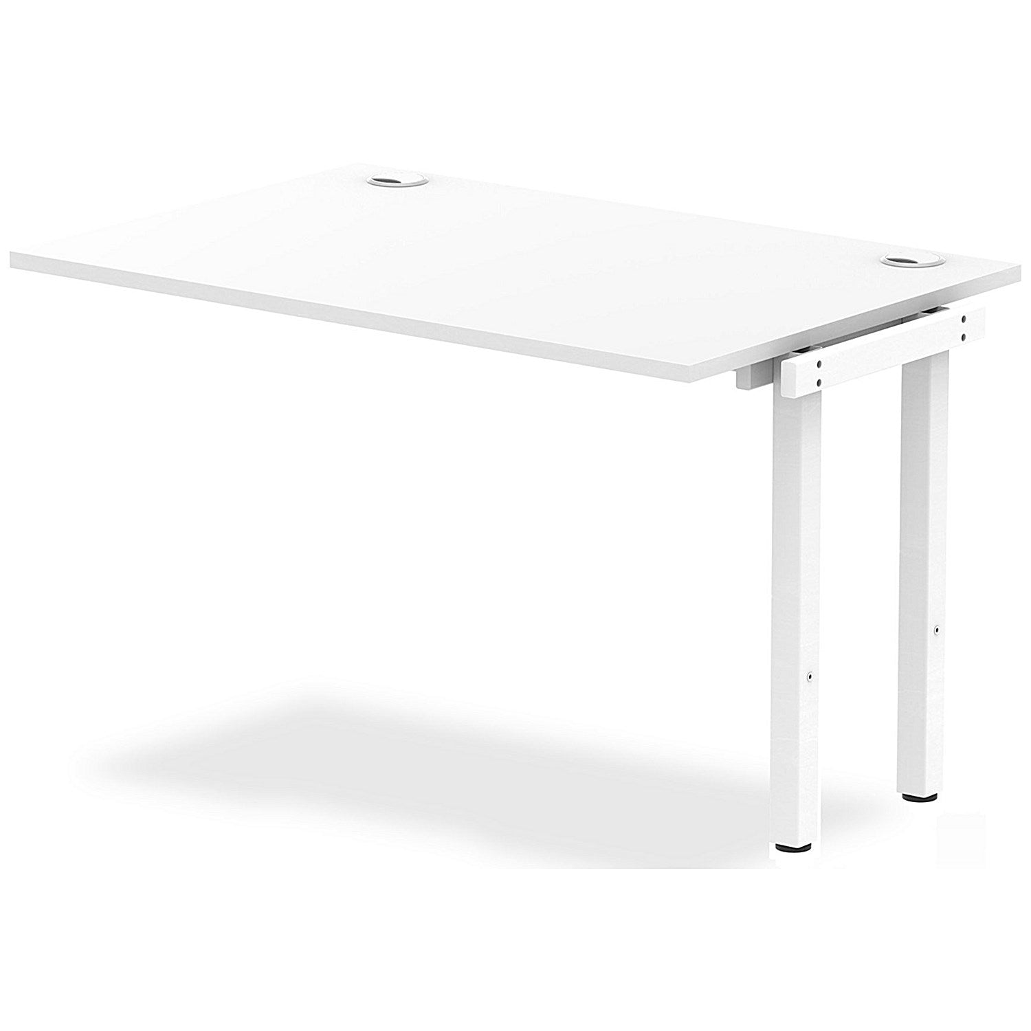 Impulse Bench Single Row Ext Kit 1200 White Frame Office Bench Desk White Easy2Order : IB00363