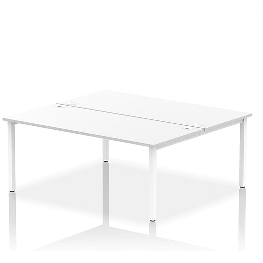 Impulse Bench B2B 2 Person 1800 White Frame Office Bench Desk White Easy2Order : IB00399