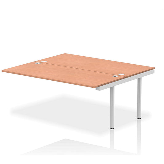 Impulse Bench B2B Ext Kit 1800 Silver Frame Office Bench Desk Beech Easy2Order : IB00424