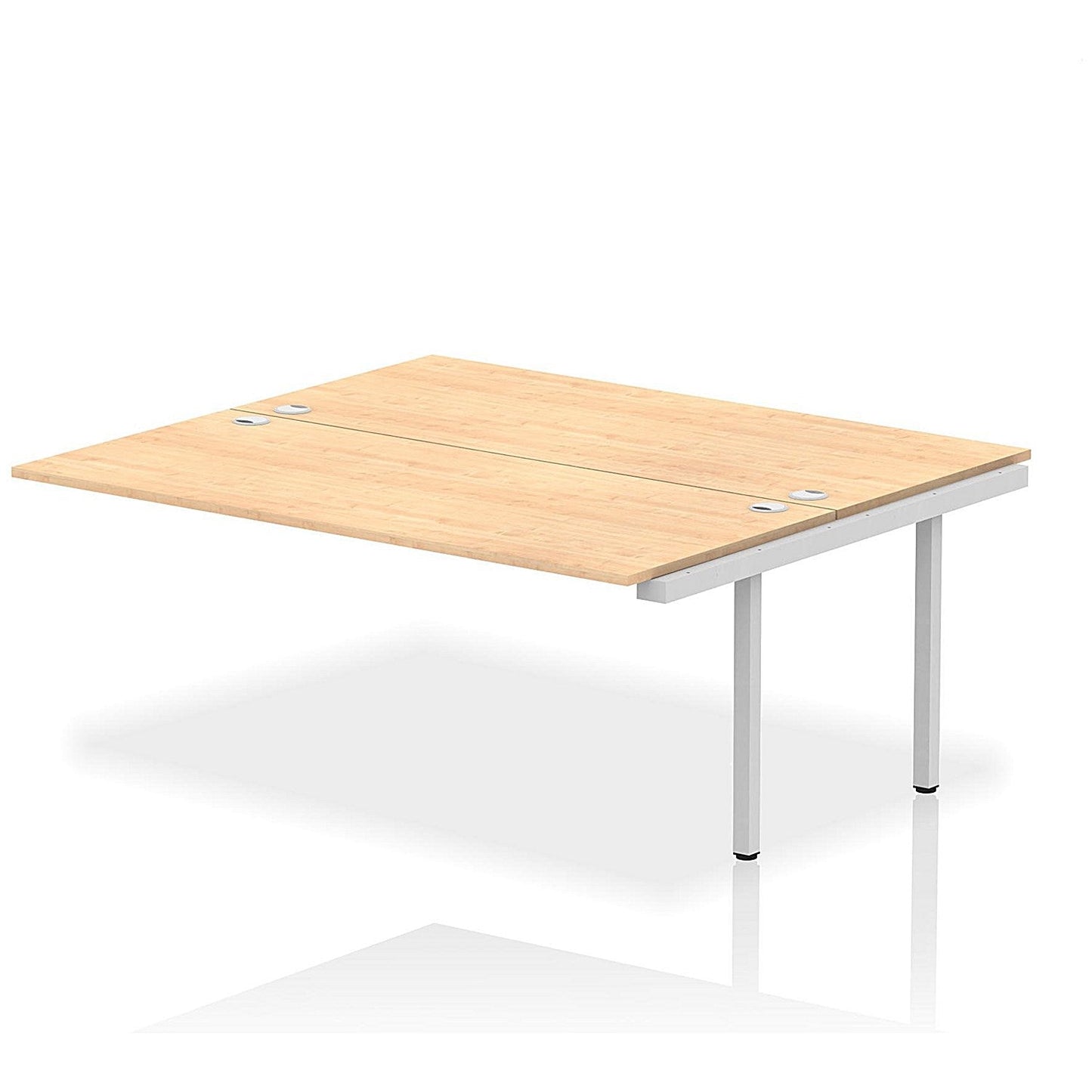 Impulse Bench B2B Ext Kit 1800 Silver Frame Office Bench Desk Maple Easy2Order : IB00426