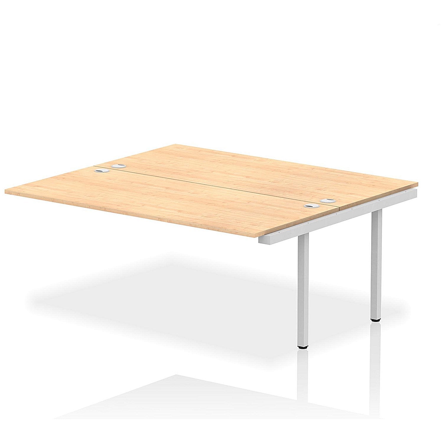 Impulse Bench B2B Ext Kit 1800 Silver Frame Office Bench Desk Maple Easy2Order : IB00426