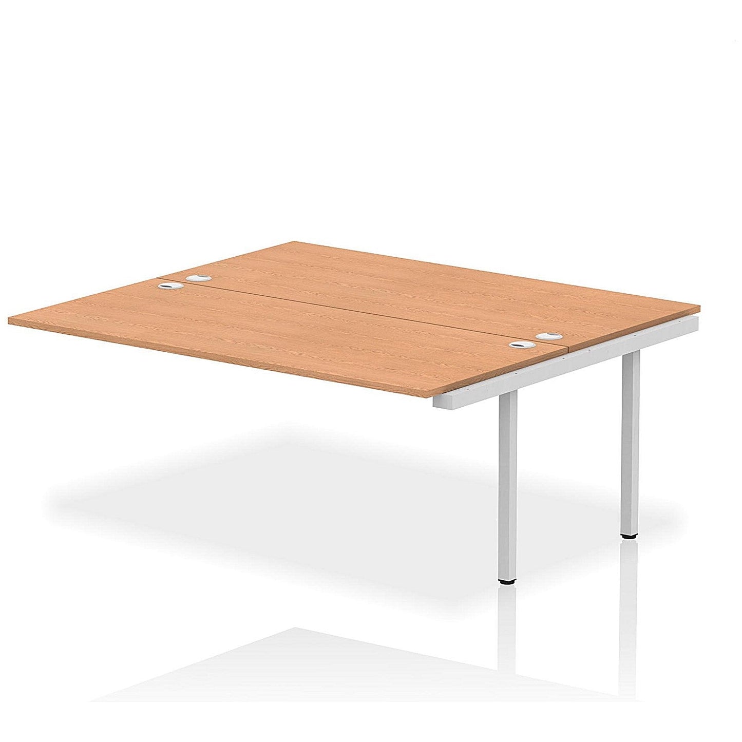 Impulse Bench B2B Ext Kit 1800 Silver Frame Office Bench Desk Oak Easy2Order : IB00427