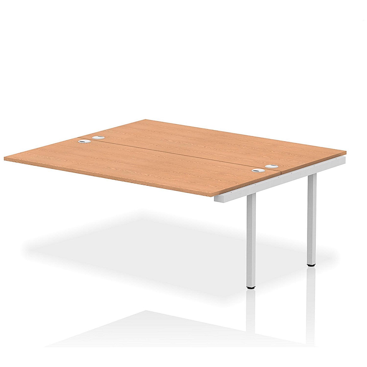Impulse Bench B2B Ext Kit 1800 Silver Frame Office Bench Desk Oak Easy2Order : IB00427