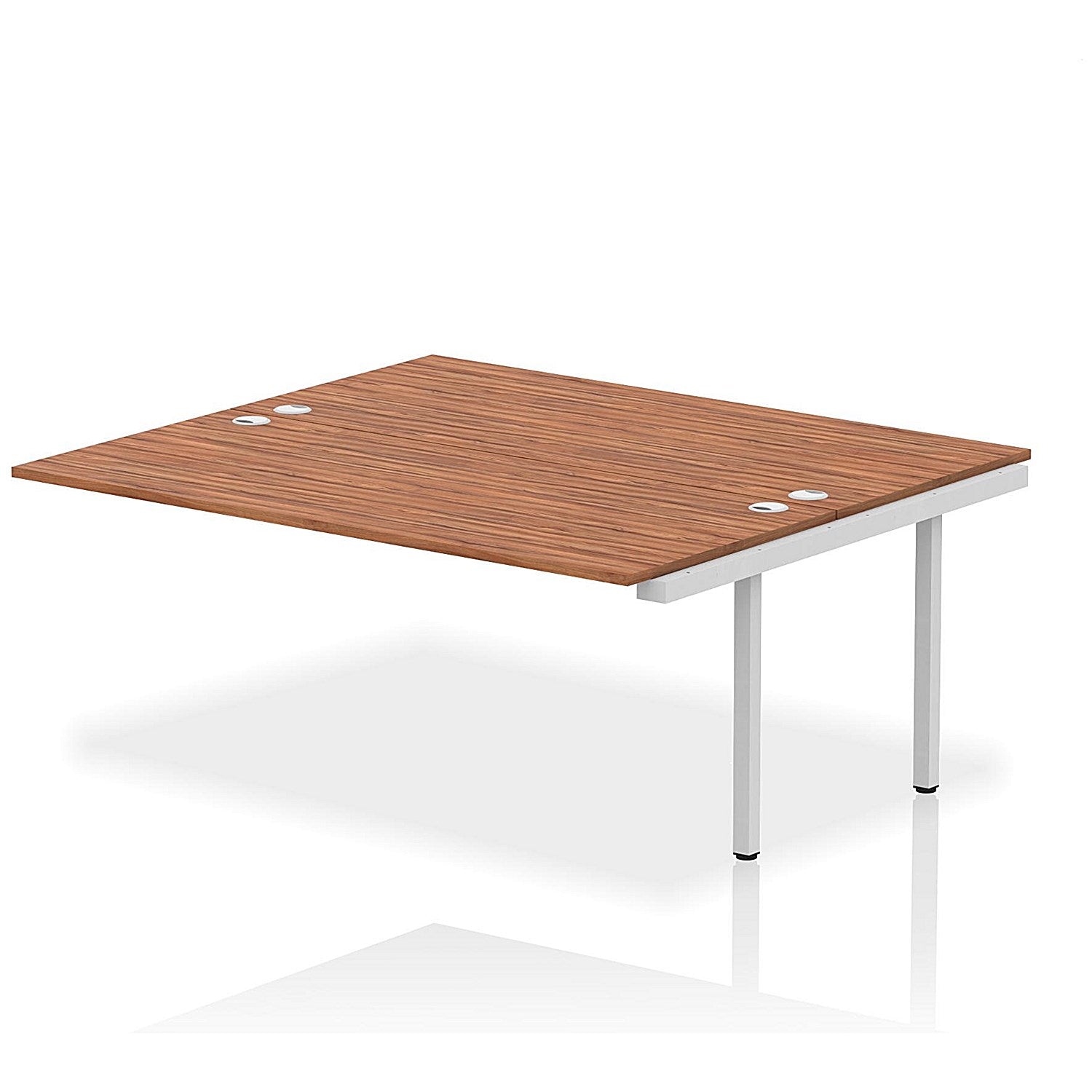 Impulse Bench B2B Ext Kit 1800 Silver Frame Office Bench Desk Walnut Easy2Order : IB00428