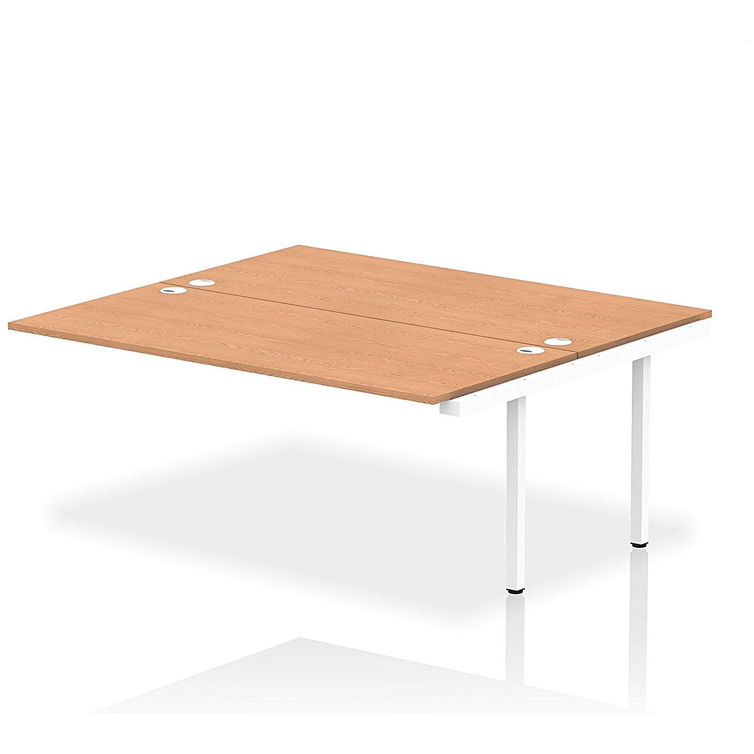 Impulse Bench B2B Ext Kit 1800 White Frame Office Bench Desk Oak Easy2Order : IB00433