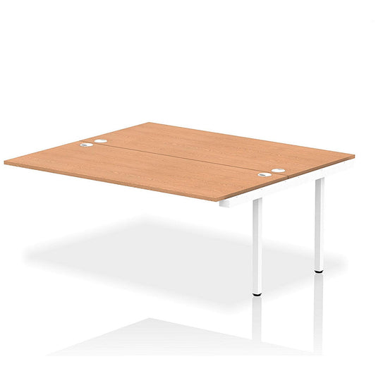 Impulse Bench B2B Ext Kit 1800 White Frame Office Bench Desk Oak Easy2Order : IB00433