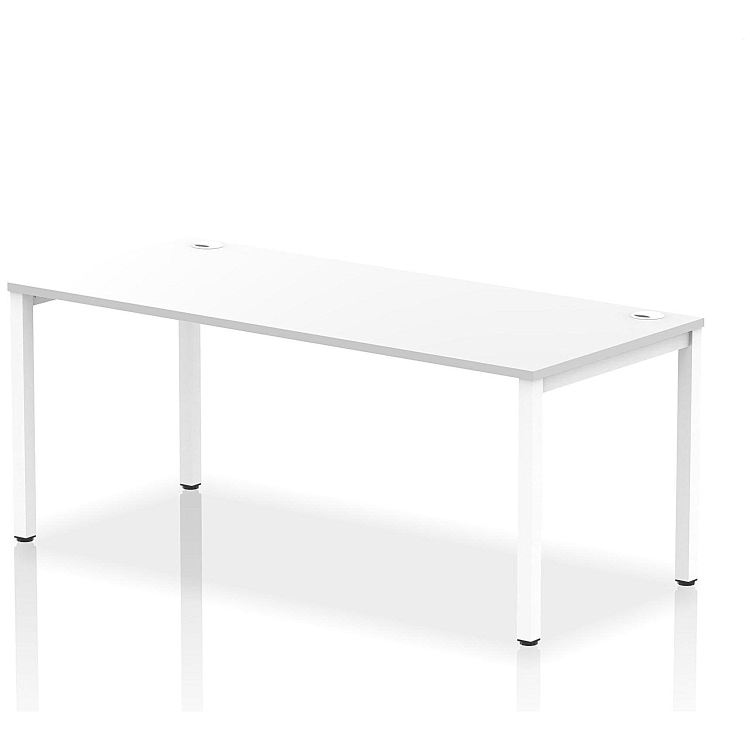 Impulse Bench Single Row 1800 White Frame Office Bench Desk White Easy2Order : IB00447