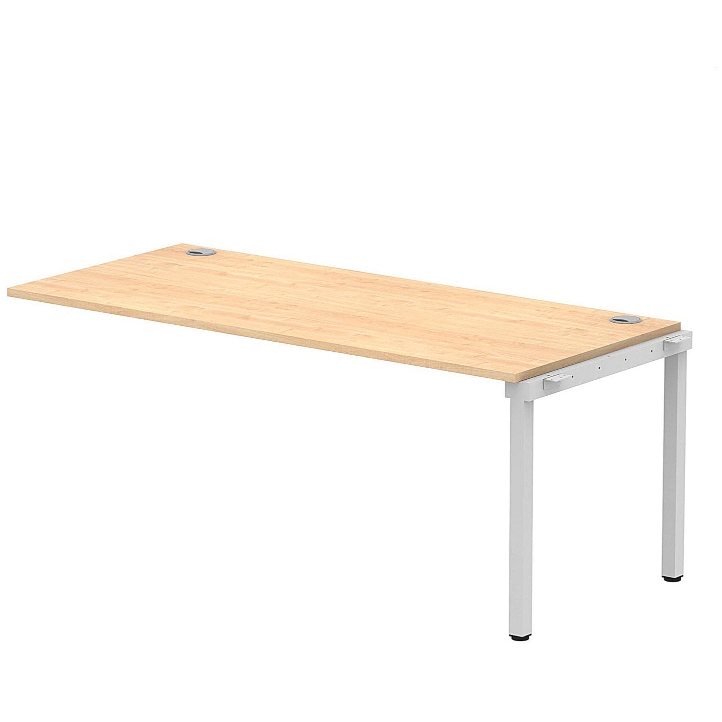Impulse Bench Single Row Ext Kit 1800 Silver Frame Office Bench Desk Maple Easy2Order : IB00474