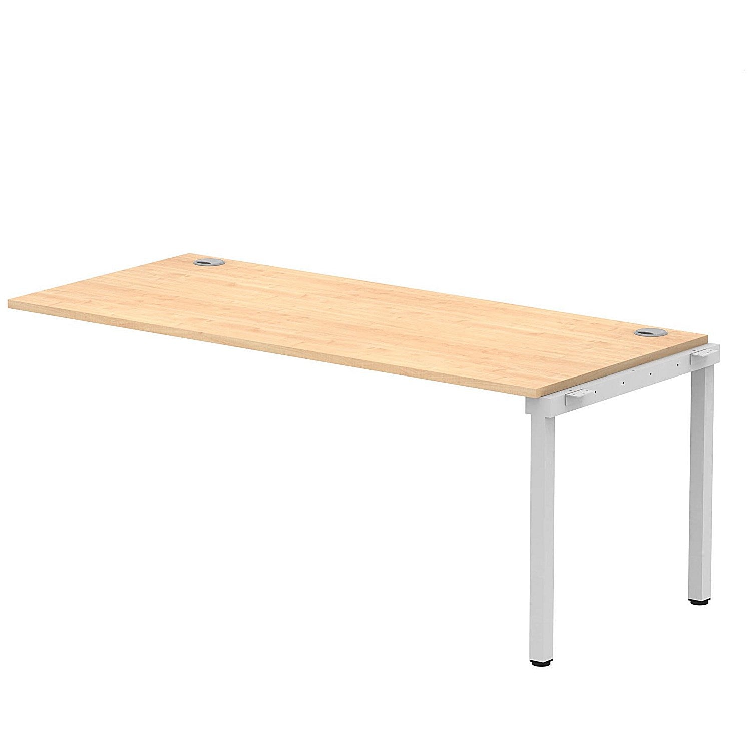 Impulse Bench Single Row Ext Kit 1800 Silver Frame Office Bench Desk Maple Easy2Order : IB00474