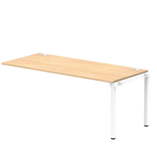 Impulse Bench Single Row Ext Kit 1800 White Frame Office Bench Desk Maple Easy2Order : IB00480