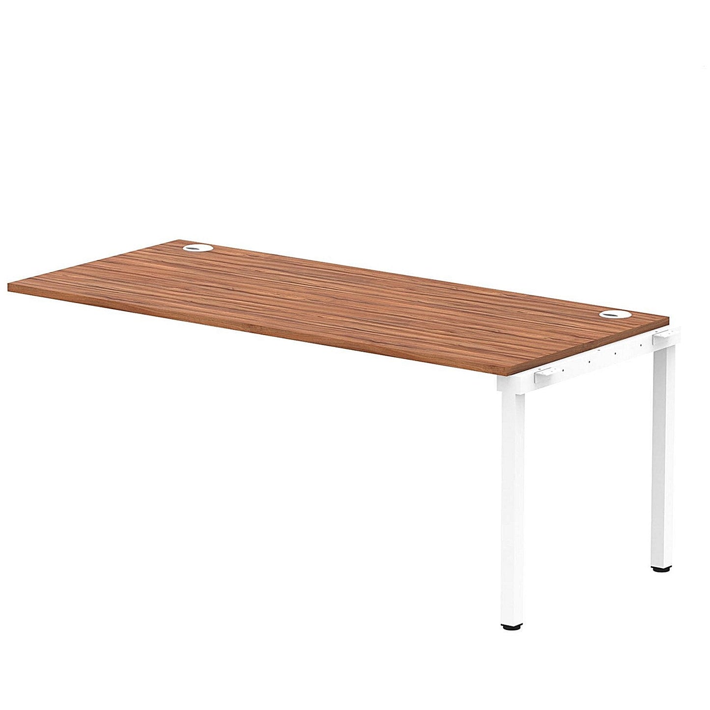 Impulse Bench Single Row Ext Kit 1800 White Frame Office Bench Desk Walnut Easy2Order : IB00482