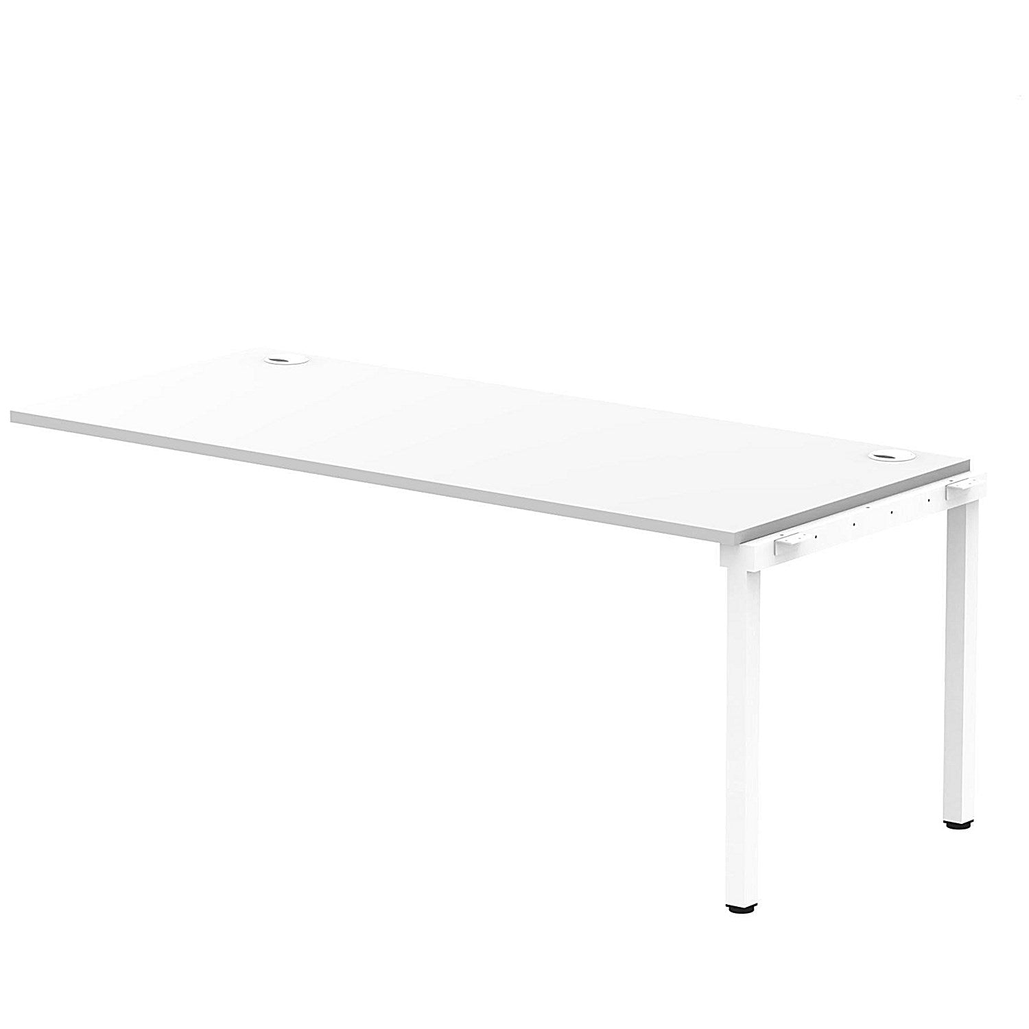 Impulse Bench Single Row Ext Kit 1800 White Frame Office Bench Desk White Easy2Order : IB00483