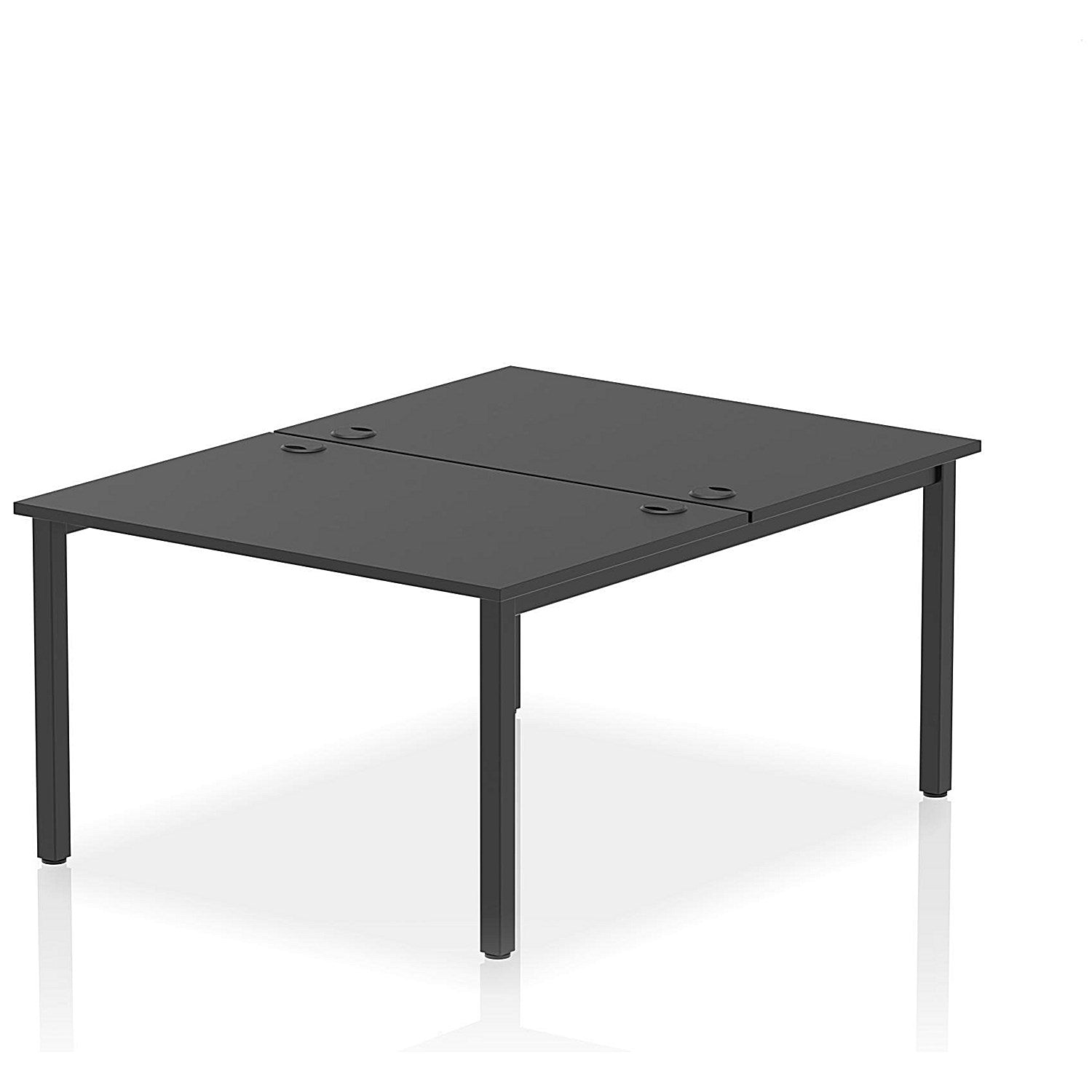 Impulse Bench B2B 2 Person 1200 Black Frame Office Bench Desk Black Easy2Order : IB00485