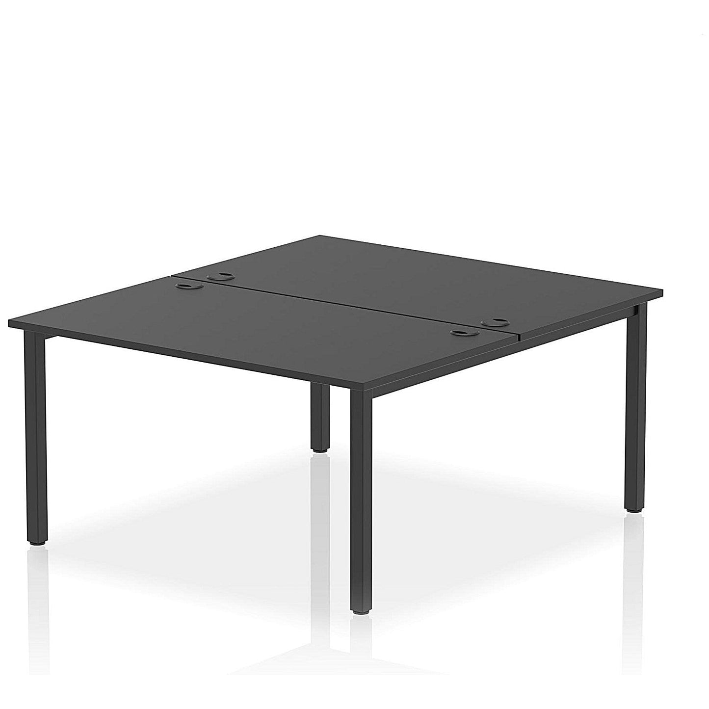 Impulse Bench B2B 2 Person 1400 Black Frame Office Bench Desk Black Easy2Order : IB00494