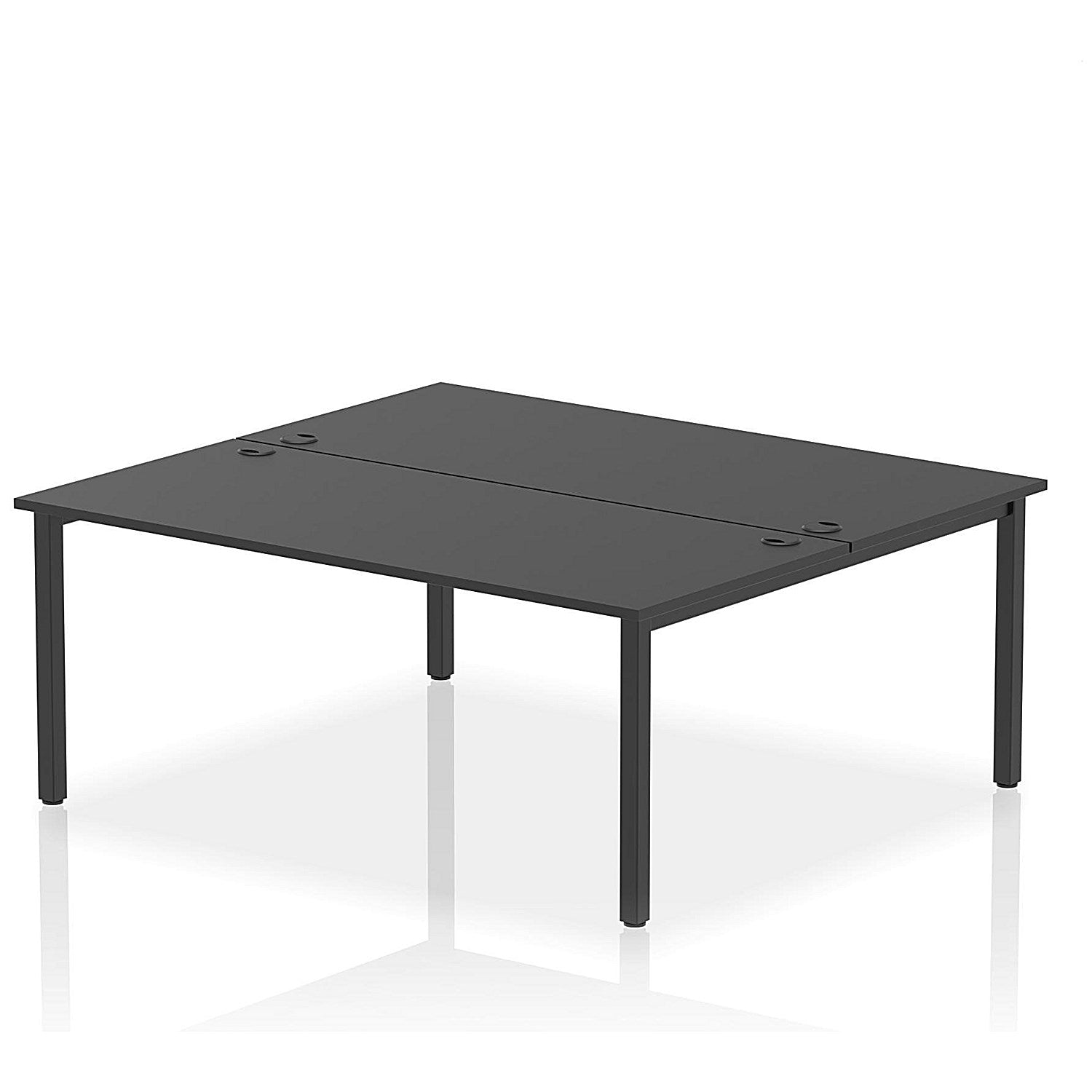 Impulse Bench B2B 2 Person 1800 Black Frame Office Bench Desk Black Easy2Order : IB00512
