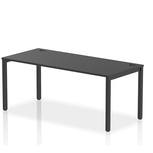Impulse Bench Single Row 1800 Black Frame Office Bench Desk Black Easy2Order : IB00620