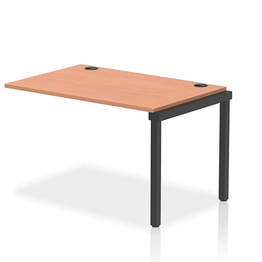 Impulse Bench Single Row Ext Kit 1200 Black Frame Office Bench Desk Beech Easy2Order : IB00700