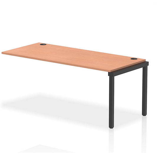 Impulse Bench Single Row Ext Kit 1800 Black Frame Office Bench Desk Beech Easy2Order : IB00727