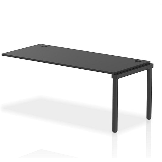 Impulse Bench Single Row Ext Kit 1800 Black Frame Office Bench Desk Black Easy2Order : IB00728