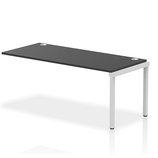 Impulse Bench Single Row Ext Kit 1800 Silver Frame Office Bench Desk Black Easy2Order : IB00729