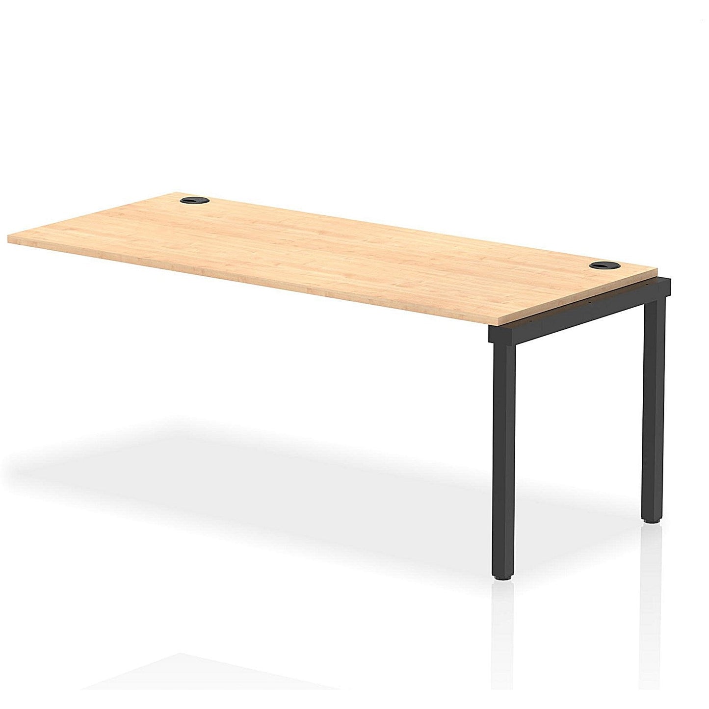 Impulse Bench Single Row Ext Kit 1800 Black Frame Office Bench Desk Maple Easy2Order : IB00732