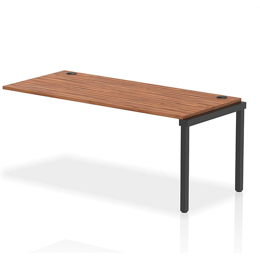Impulse Bench Single Row Ext Kit 1800 Black Frame Office Bench Desk Walnut Easy2Order : IB00735