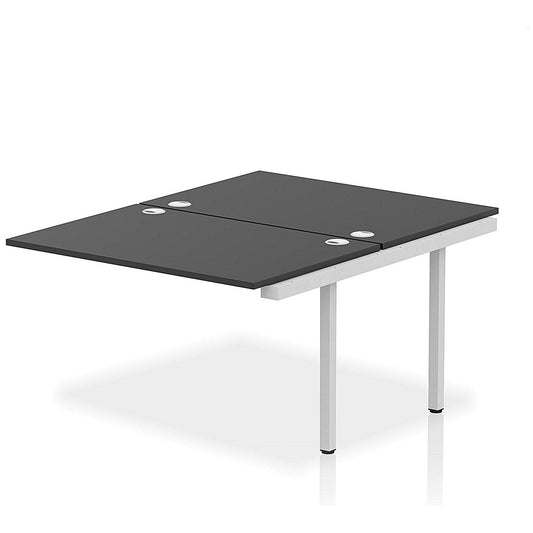 Impulse Bench B2B Ext Kit 1200 Silver Frame Office Bench Desk Black Easy2Order : IB00738