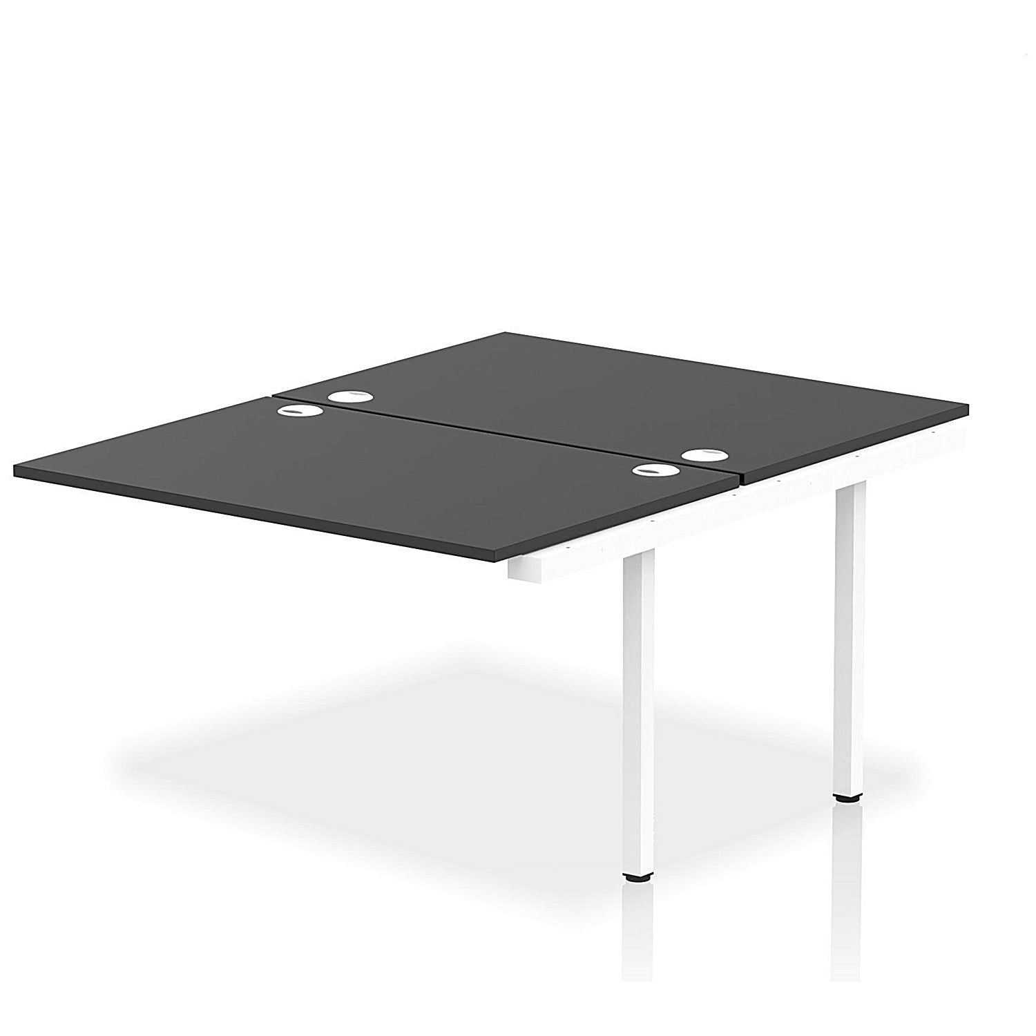 Impulse Bench B2B Ext Kit 1200 White Frame Office Bench Desk Black Easy2Order : IB00739