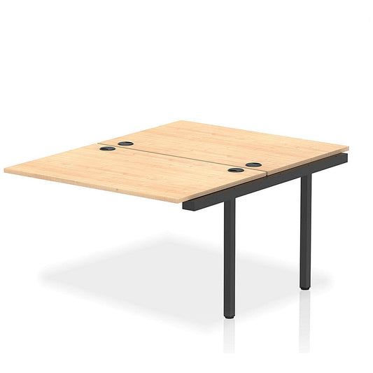 Impulse Bench B2B Ext Kit 1200 Black Frame Office Bench Desk Maple Easy2Order : IB00741