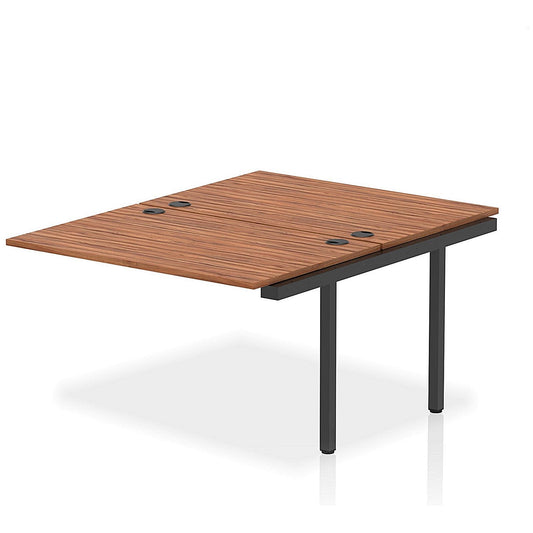 Impulse Bench B2B Ext Kit 1200 Black Frame Office Bench Desk Walnut Easy2Order : IB00744