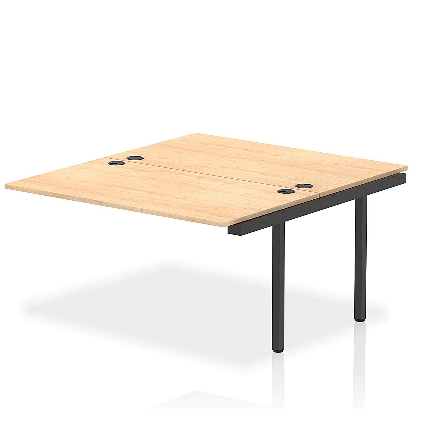 Impulse Bench B2B Ext Kit 1400 Black Frame Office Bench Desk Maple Easy2Order : IB00750