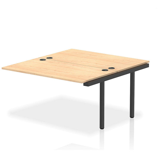 Impulse Bench B2B Ext Kit 1400 Black Frame Office Bench Desk Maple Easy2Order : IB00750