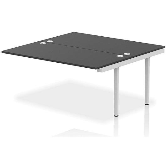 Impulse Bench B2B Ext Kit 1600 Silver Frame Office Bench Desk Black Easy2Order : IB00756