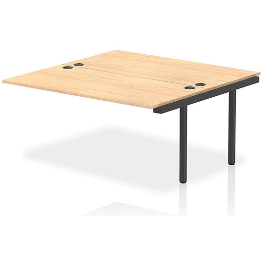 Impulse Bench B2B Ext Kit 1600 Black Frame Office Bench Desk Maple Easy2Order : IB00759