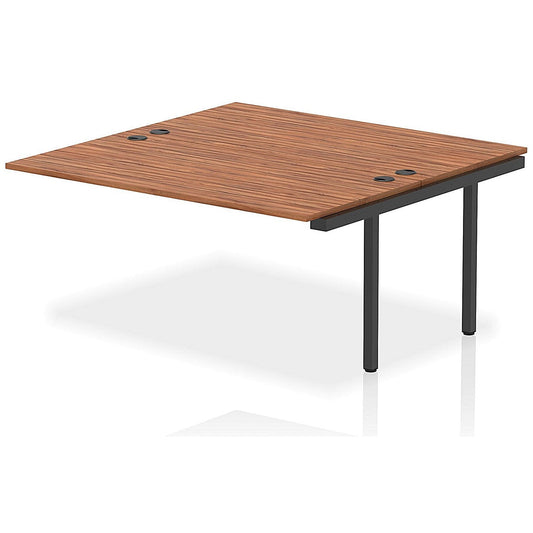 Impulse Bench B2B Ext Kit 1600 Black Frame Office Bench Desk Walnut Easy2Order : IB00762
