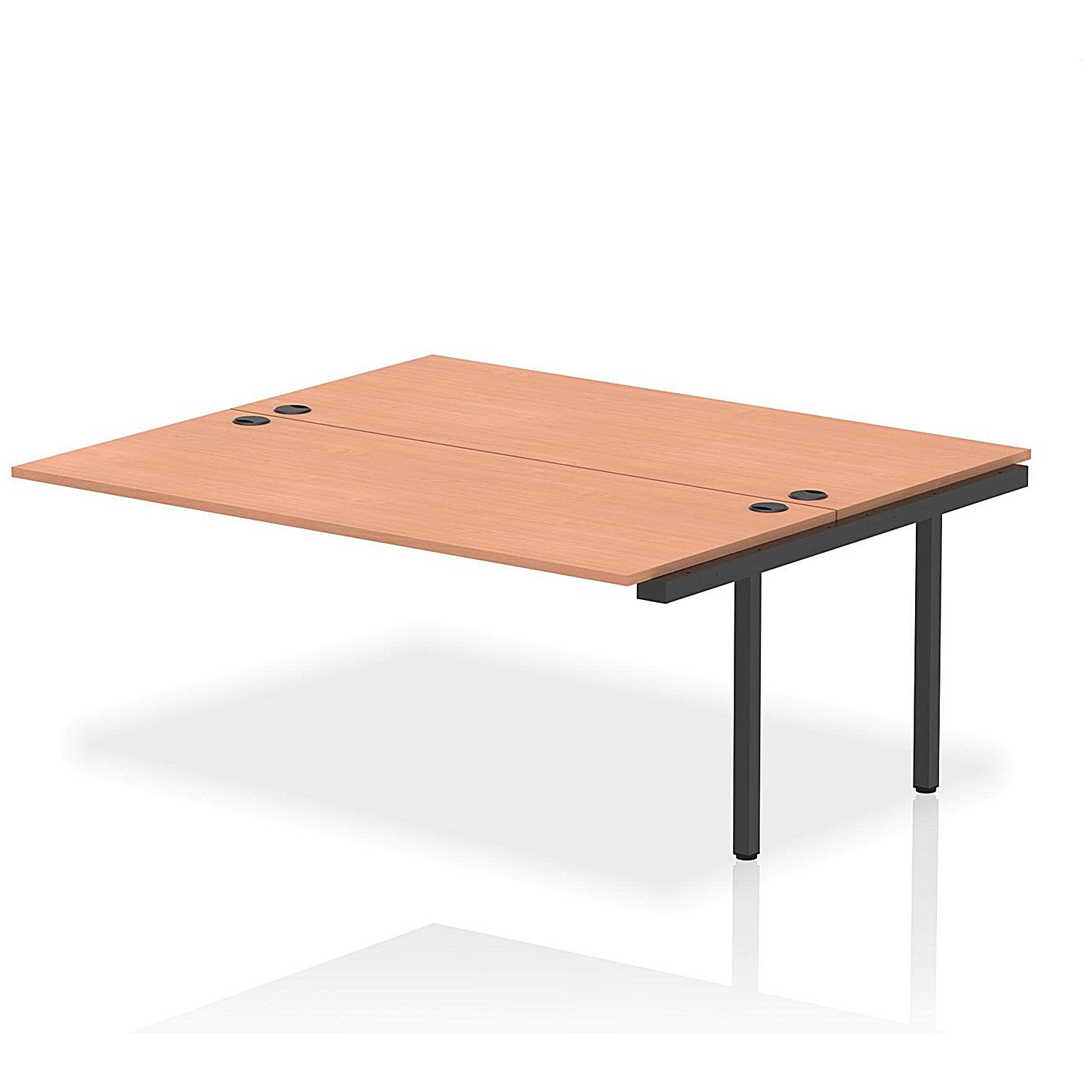 Impulse Bench B2B Ext Kit 1800 Black Frame Office Bench Desk Beech Easy2Order : IB00763