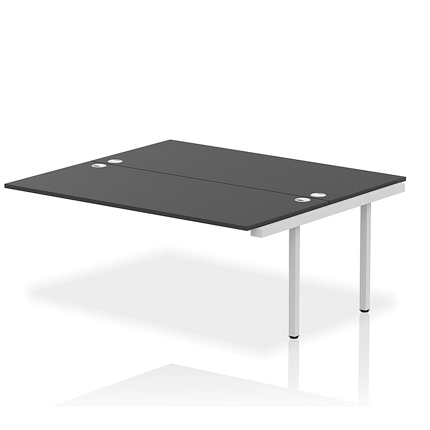 Impulse Bench B2B Ext Kit 1800 Silver Frame Office Bench Desk Black Easy2Order : IB00765